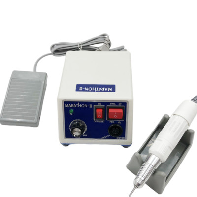 65W STRONG 210 MARATHON N3 35000RPM Aukštos kokybės tylus rankinis nagų grąžtai Manikiūro mašina pedikiūro elektrinių dildelių rinkinys