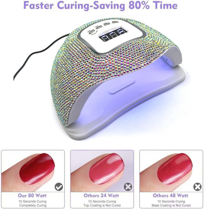 Bling körömlámpa UV led professzionális maquina de unha em gél secador sunx5 szárítószekrény fornetto unghie Nail Art kiegészítők