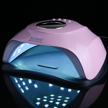 Επαγγελματική ροζ λάμπα νυχιών 90W Gel Polish Dryer UV Light for Nails Machine Στεγνωτήρας Μανικιούρ Πεντικιούρ Φωτιστικό Νυχιών UV Λάμπα LED