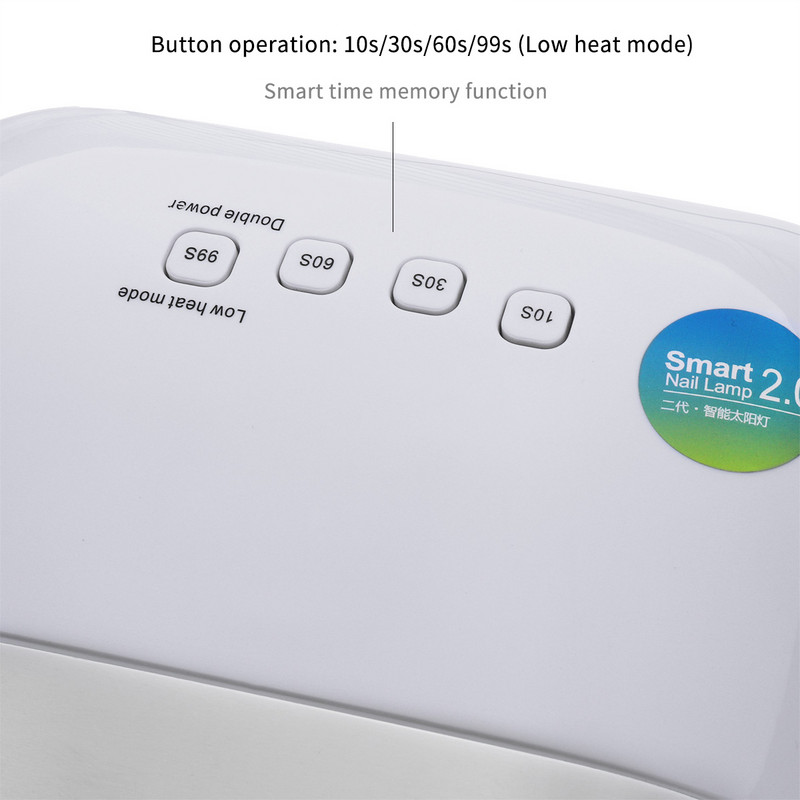Monja SUN3 48W UV LED lámpás körömszárító intelligens időzítővel, automatikus érzékelővel.