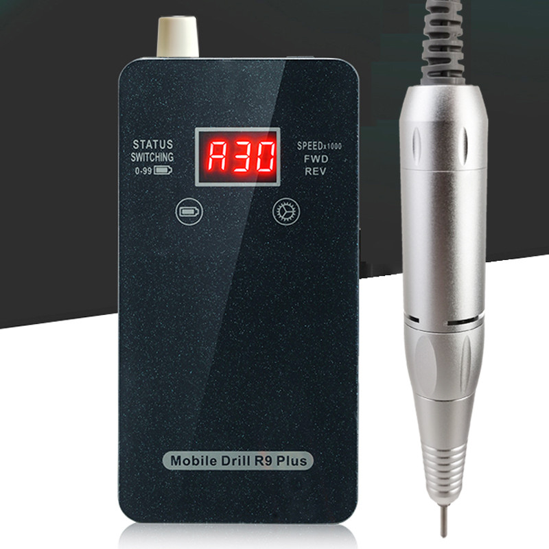 2020 New Arrival új technológiás temperált panel Touch Switch hordozható újratölthető elektromos körömfúró gép körömszerszámokkal