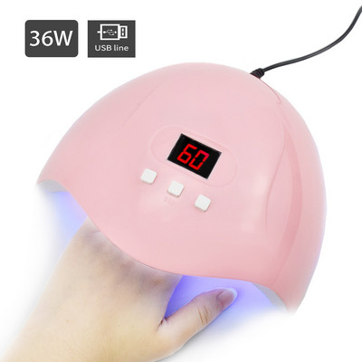 UV lámpa 72W New5 PRO LED körömlámpa manikűrhöz két kézi lámpa 36 db Led Beads körömszárító Köröm zselé Körömreszelő eszközök