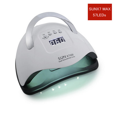 SUN X10 MAX UV LED körömszárító 66LEDs géllakk kötő lámpa Motion Sense LCD kijelzővel, gyorsan száradó lámpa köröm manikűr eszköz