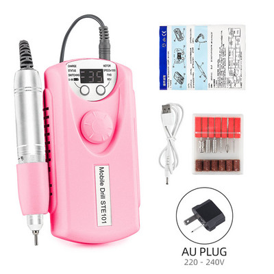 Mașină de găurit unghii fără fir de 35000 rpm Mașină portabilă de unghii Îndepărtare rapidă a unghiilor Manichiură puternică pentru lustruire Freză