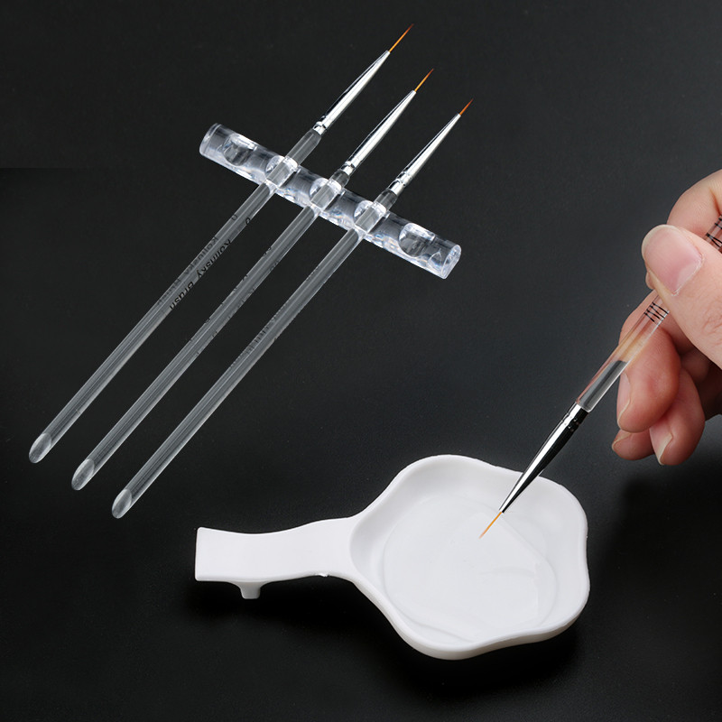 1 set držača četkica za nokte Stalak za salonske olovke Četke za pribor za alat za manikuru Akrilni držač četkica za nokte Nosač za pohranu