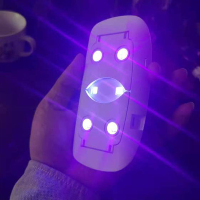 Beépített 400mAh akkumulátoros újratölthető körömlámpa 6W SUN UV géllakk szárító vezeték nélküli UV fény körmökhöz Vezeték nélküli köröm UV LED lámpa