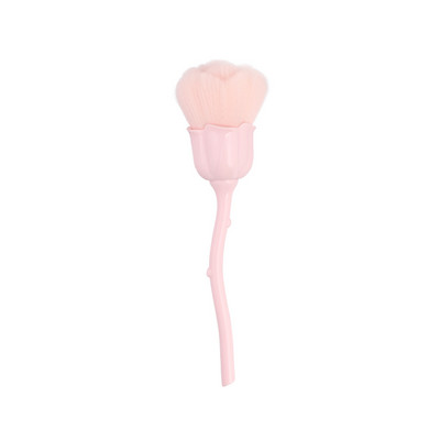 1 kom. kist za nail art meki puder za čišćenje prašine u obliku cvijeta ružičaste ruže rumenilo za puder u prahu četke za make up ženski kozmetički alat