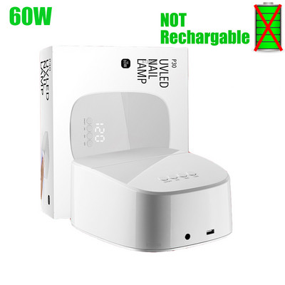 NAUJA 72 W UV nagų lempa LED nagų džiovintuvas Įkraunamas belaidis 15600 mAH profesionalus nagų lako garbanojimo lempa, skirta visam geliniam nagų lakavimui