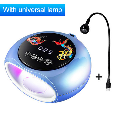 Naujausia nagų lempa su 660 nm raudona šviesa, skirta apsaugoti odą nagų džiūvimo lempos, skirtos namuose ir salone Smart Led nagų džiovintuvas geliniam lakavimui