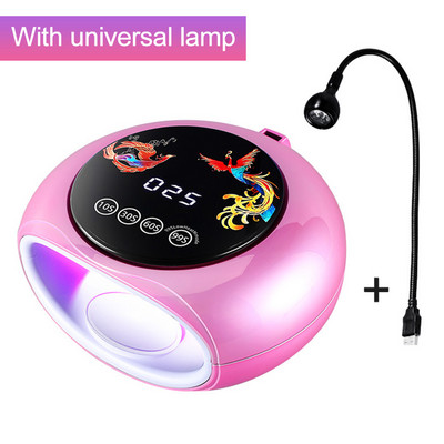 Naujausia nagų lempa su 660 nm raudona šviesa, skirta apsaugoti odą nagų džiūvimo lempos, skirtos namuose ir salone Smart Led nagų džiovintuvas geliniam lakavimui