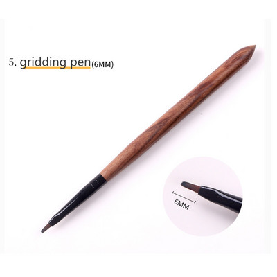 1 buc/lot Pinceau perii pentru arta unghiilor pentru manichiura cu gel de unghii Liner Pictura Pen Negru Penie Striper Acrilic Gradient Umbra Gel UV