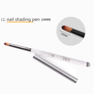 1 buc/lot Pinceau perii pentru arta unghiilor pentru manichiura cu gel de unghii Liner Pictura Pen Negru Penie Striper Acrilic Gradient Umbra Gel UV