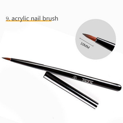 1 buc/lot Pinceau perii pentru arta unghiilor pentru manichiura cu gel de unghii Liner Pictura Pen Negru Penie Striper Acrilic Gradient Umbra Gel UV