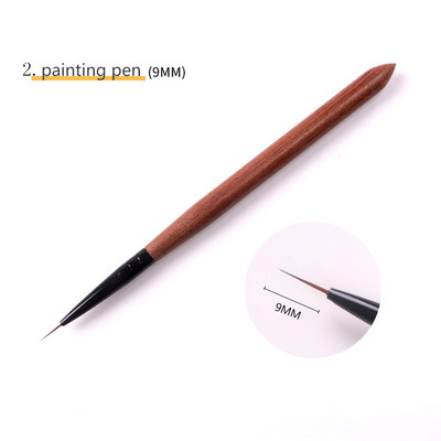 1 buc/lot Pinceau perii pentru arta unghiilor pentru manichiura cu gel de unghii Liner Pictura Pen Negru Penie Striper Acrilic Gradient Umbra Gel UV