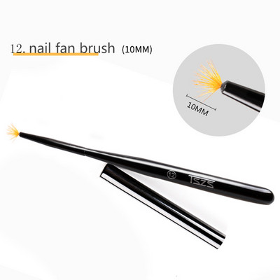 1 buc/lot Pinceau perii pentru arta unghiilor pentru manichiura cu gel de unghii Liner Pictura Pen Negru Penie Striper Acrilic Gradient Umbra Gel UV