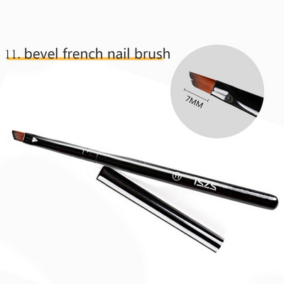 1 buc/lot Pinceau perii pentru arta unghiilor pentru manichiura cu gel de unghii Liner Pictura Pen Negru Penie Striper Acrilic Gradient Umbra Gel UV