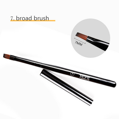 1 buc/lot Pinceau perii pentru arta unghiilor pentru manichiura cu gel de unghii Liner Pictura Pen Negru Penie Striper Acrilic Gradient Umbra Gel UV