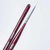 Akrüülist küünekunsti lainer Triibuline pintsel Peen prantsuse triibuline pliiatsijoon Detailide maalimine küüneharjad puidust käepidemega maniküür