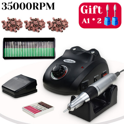 32 W-os körömfúrógép továbbfejlesztett változata 35000RPM Pro manikűr gép manikűr pedikűr készlet elektromos reszelő körömdíszítő eszköz