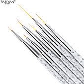 5/7/9 mm 11/15/20 mm Nail Art Kist Line Painting Crtanje Cvjetna olovka Gel UV lak Drška s mramornim uzorkom Alati za manikuru 3 kom/set