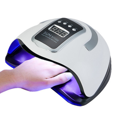 Didelės galios 132 W UV LED nagų džiovintuvo mašina 66LEDs nagų gelio lako džiovintuvas, nešiojamas profesionalus žibintas, skirtas greitai išdžiūti geliniam nagų lakui