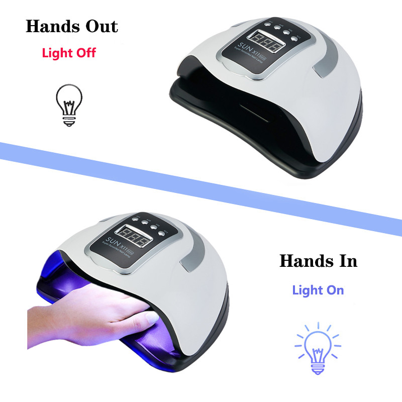 Didelės galios 132 W UV LED nagų džiovintuvo mašina 66LEDs nagų gelio lako džiovintuvas, nešiojamas profesionalus žibintas, skirtas greitai išdžiūti geliniam nagų lakui