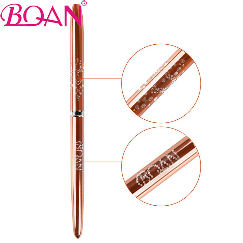 BQAN Kist za crtanje UV gelom od ružičastog zlata Akrilni kist za nokte Liner četka Četke za crtanje linija za nokte Alati za manikuru Nail Art
