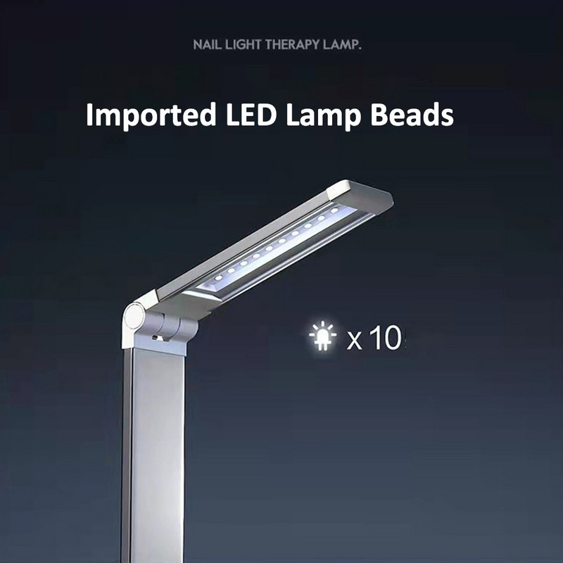 Nešiojamas sulankstomas nagų džiovintuvas UV LED šviesos lempa nagams greito nagų džiovinimo lempa manikiūrui kietinti visą gelinį nagų laką 10 LED USB