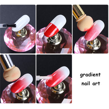 Σφουγγαράκι διπλής κεφαλής Gradient Nail Art Brush Airbrush Tools Gel Polish Ombre Design Brushes for Manicure Nail Supplies NT945
