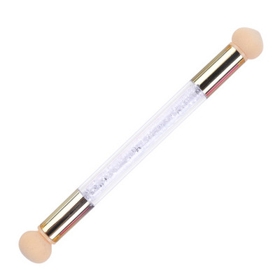 Dvigubos galvutės kempinės rašiklis gradiento nagų dailės šepetėlis Airbrush Tools gelinio lako Ombre dizaino šepetėliai manikiūrui nagų reikmenys NT945