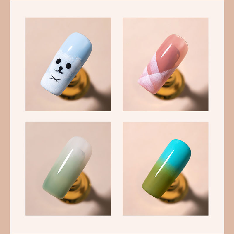 1-5 бр. Градиентна четка за петна за нокти Художествени четки за маникюр Uv гел лак Рисуване Боя Дървена писалка Инструменти за нокти Комплект аксесоари