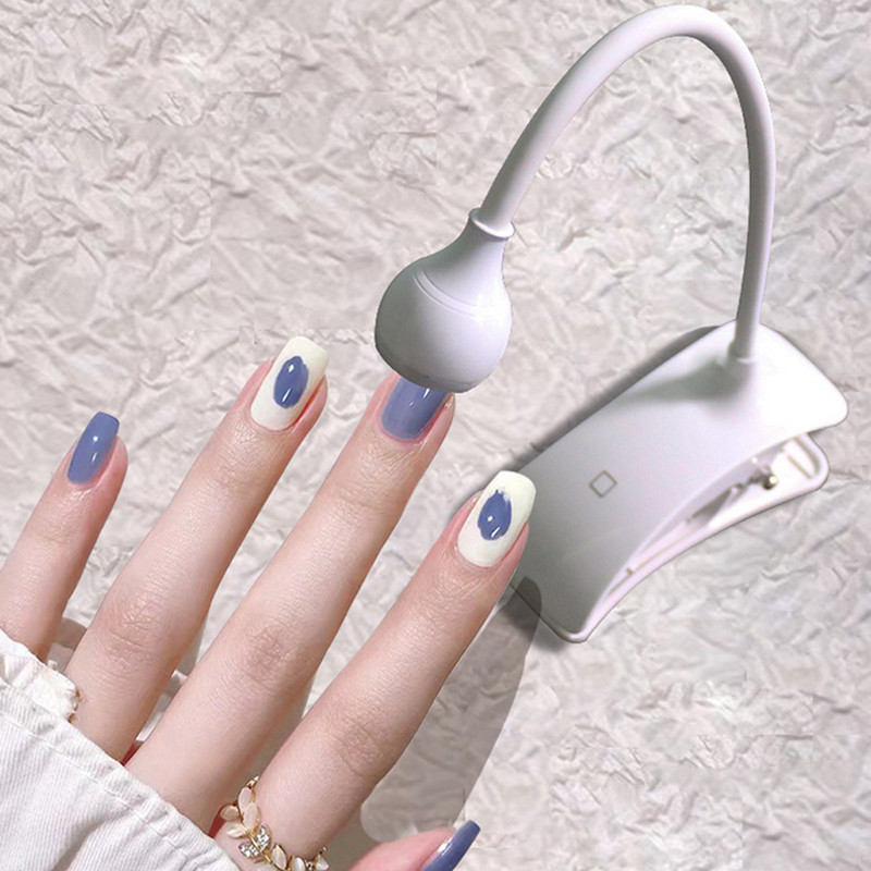 5V USB ulaz UV LED svjetlo Gooseneck Mini lampa za nokte Stezaljka za UV gel savjete za nokte Gel lak Prijenosna USB lampa za sušenje noktiju koja se lako drži