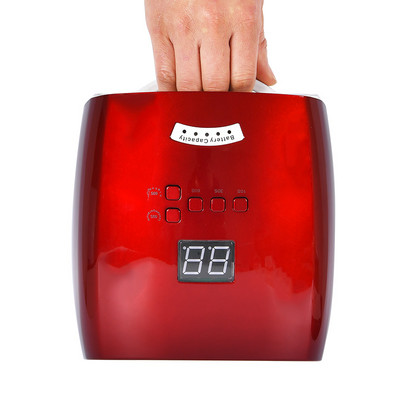 Baterija maitinama 48 W įkraunama nagų lempa Belaidis manikiūro džiovintuvas LED lemputė nagams Belaidė nagų UV LED lempa