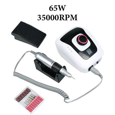 2in1 35000 RPM Miltifunction manikiūro aparatas Stiprus ir galingas dulkių siurblys su UV LED nagų lempa greitai džiūsta