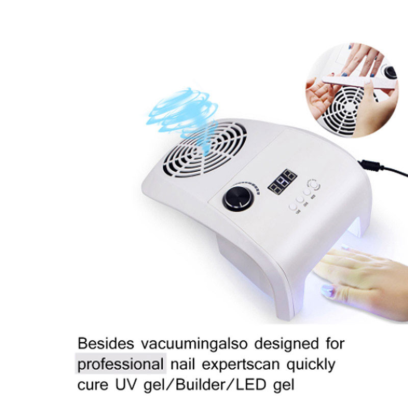 2in1 35000 RPM Miltifunction manikiūro aparatas Stiprus ir galingas dulkių siurblys su UV LED nagų lempa greitai džiūsta
