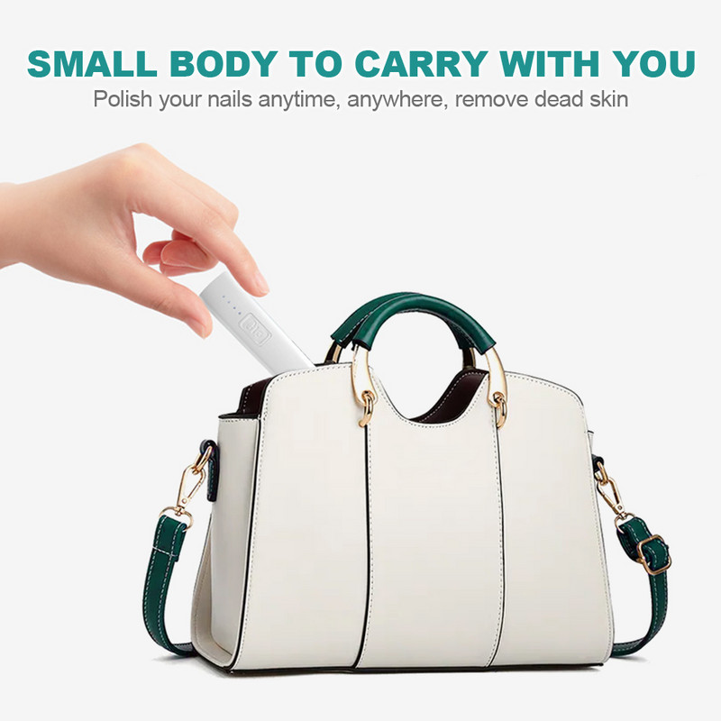 Nailpop elektrinis nagų gręžimo staklių rinkinys Manikiūro pedikiūro šlifavimo rinkinys Keraminis poliravimo nagų gręžtuvas Nešiojami įrankiai