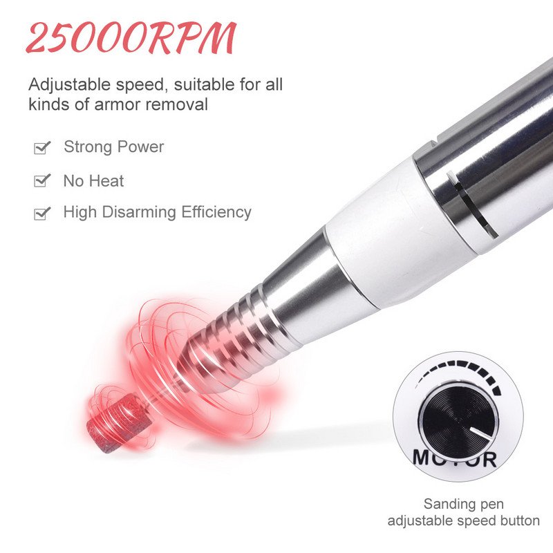 3 viename daugiafunkcinis manikiūro aparatas nagų gręžtuvas Silent Galingas dulkių siurblys 80W UV LED nagų lempa Greitai džiūsta nagų lakas