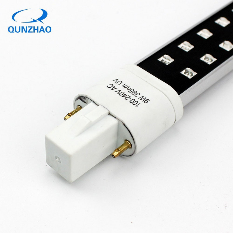 Lámpa körmökhöz UV LED 16 LED 9W 395nm ultraibolya köröm jéglámpa izzók cserélt száradó körömszárító izzókhoz cserecső