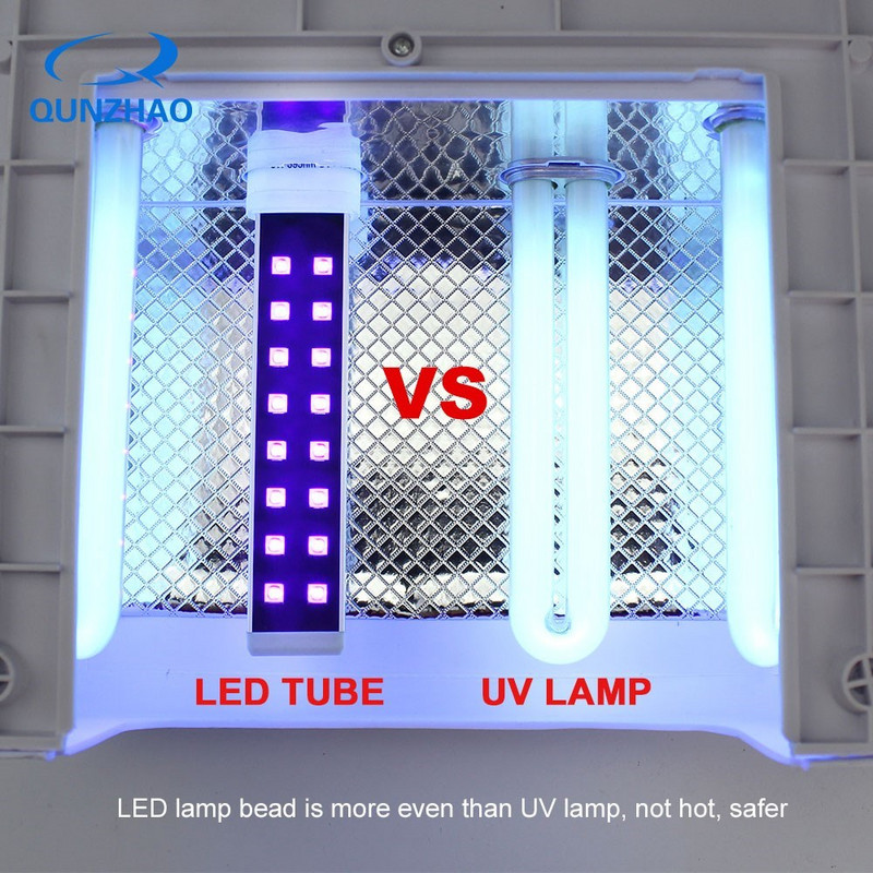 Lámpa körmökhöz UV LED 16 LED 9W 395nm ultraibolya köröm jéglámpa izzók cserélt száradó körömszárító izzókhoz cserecső