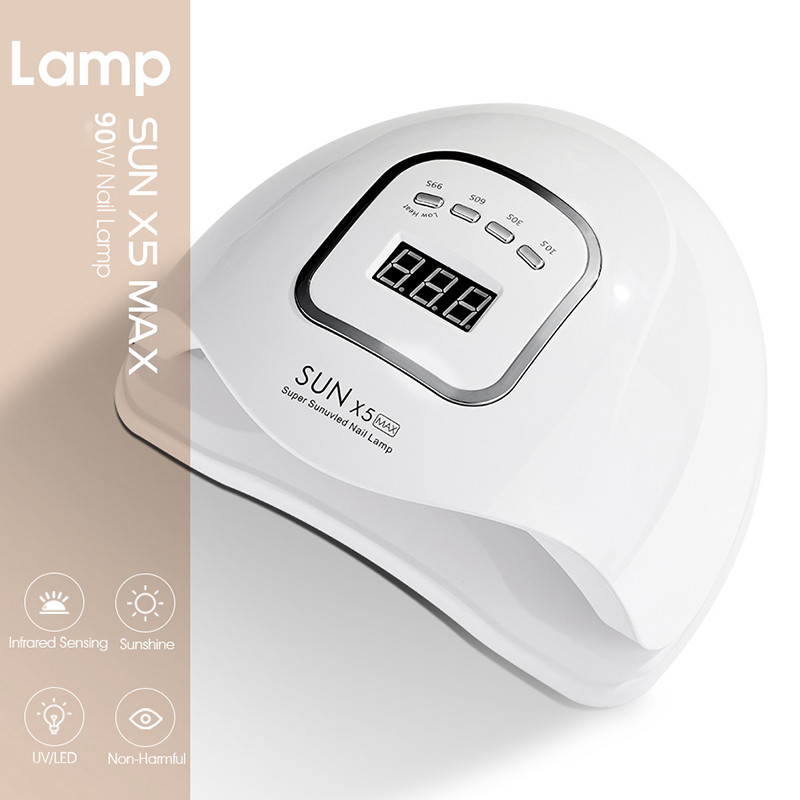 Nagų džiovinimo lempa UV LED lempa, skirta sukietinti visus gelinius nagų lakus su automatiniu jutikliu, nagų džiovintuvo laikmatis Manikiūro pedikiūro salono įrankių išpardavimas