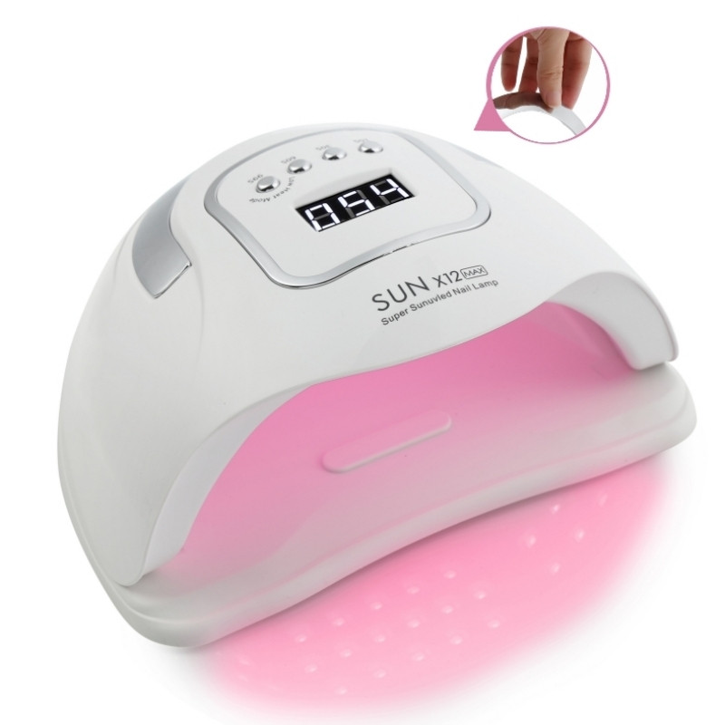 Nauja SUN X12 Max UV lempa LED nagų lempa nagų džiovintuvas visiems geliams lakas Sun Light Lampa Led manikiūro infraraudonųjų spindulių jutimo laikmatis Smart