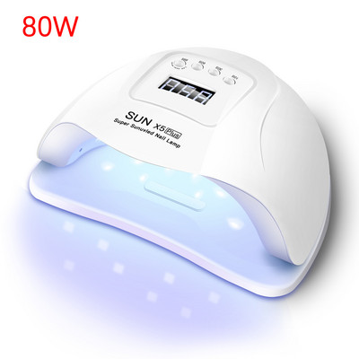 Nagu LED lampa 24/80W nagu žāvētājs viltus nagu manikīra laka līme ātri žūstoša UV gaismas nagu lampa 360° saliekama galda lampas dizains