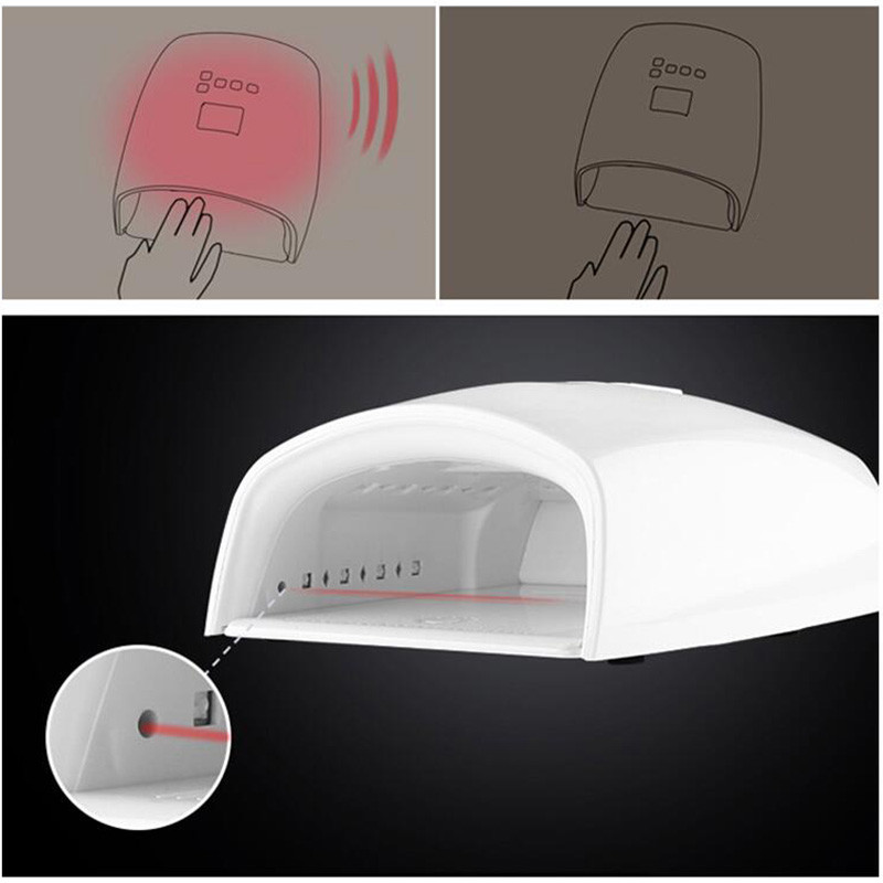 Sun UV S10 Red Light körömlámpa 48W géllakk szárító LED lámpa körmökhöz Professzionális köröm UV LED lámpa
