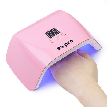 Φωτιστικό νυχιών 48w Φορητό στεγνωτήριο νυχιών Λευκό ροζ uv φωτιστικό LED 24LEDS USB Interface Nail Supplies for Professionals 1Pc
