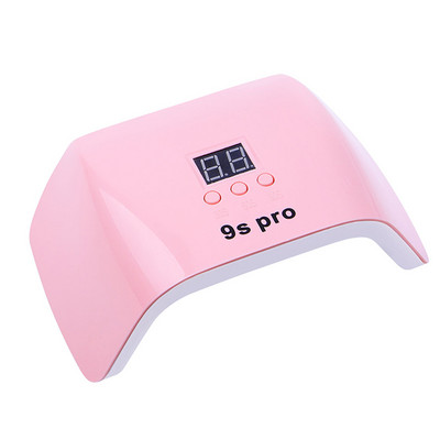 Körömlámpa 48w-os hordozható körömszárító fehér rózsaszín uv LED lámpa 24LEDS USB interfész köröm kellékek profiknak 1db