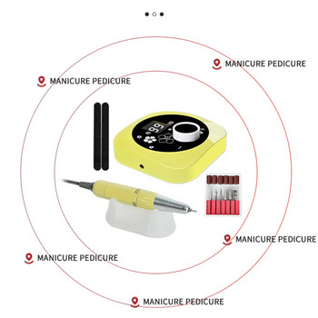 Ηλεκτρικό τρυπάνι για μανικιούρ 6τμχ Φρέζες Σετ τρυπανιών Gel Cuticle Remover Μηχάνημα πεντικιούρ Ηλεκτρικό τρυπάνι νυχιών Εργαλείο