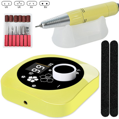 Burghiu electric pentru manichiura 6 buc Freze Set burghie Gel pentru îndepărtarea cuticulelor Mașină pentru pedichiură Instrument electric pentru găurit unghii