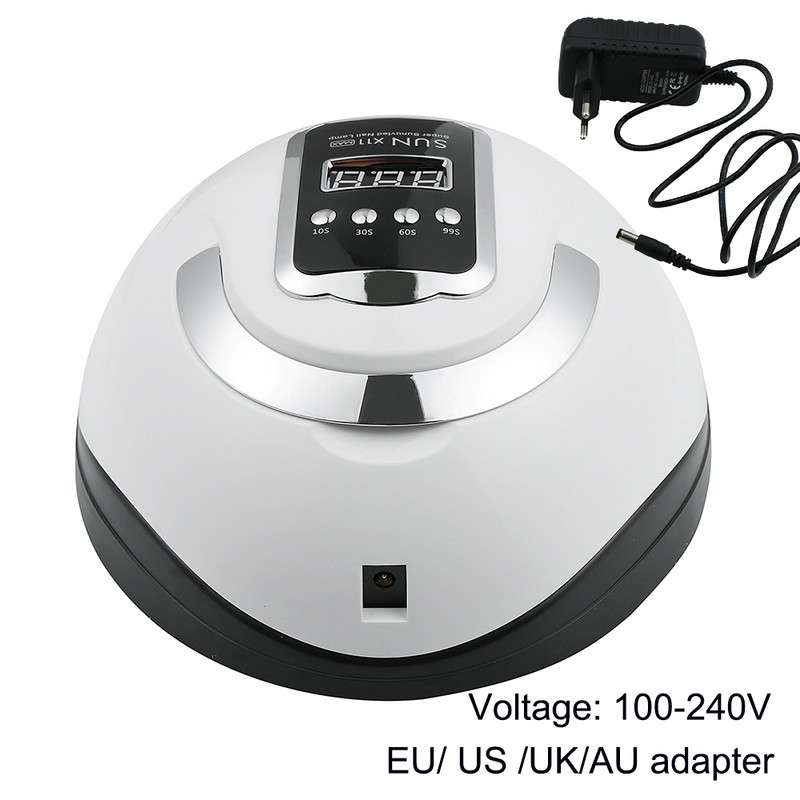 SUN X11MAX LED UV lámpás körömszárító 66 LED professzionális géllakk szárításához 10/30/60/99s időzítő automatikus érzékelős körömművész