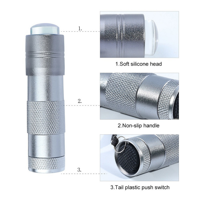 Käeshoitav küünelamp UV led lamp küünte geellaki jaoks UV Press Light Nail led kuivati Silikoon Nail Art Stamper Printer maniküüriks