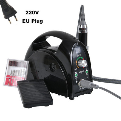 35000RPM 65W elektromos körömreszelő lábápolás fúró körömszalon felszerelés körömreszelő elektromos körömfúró gép